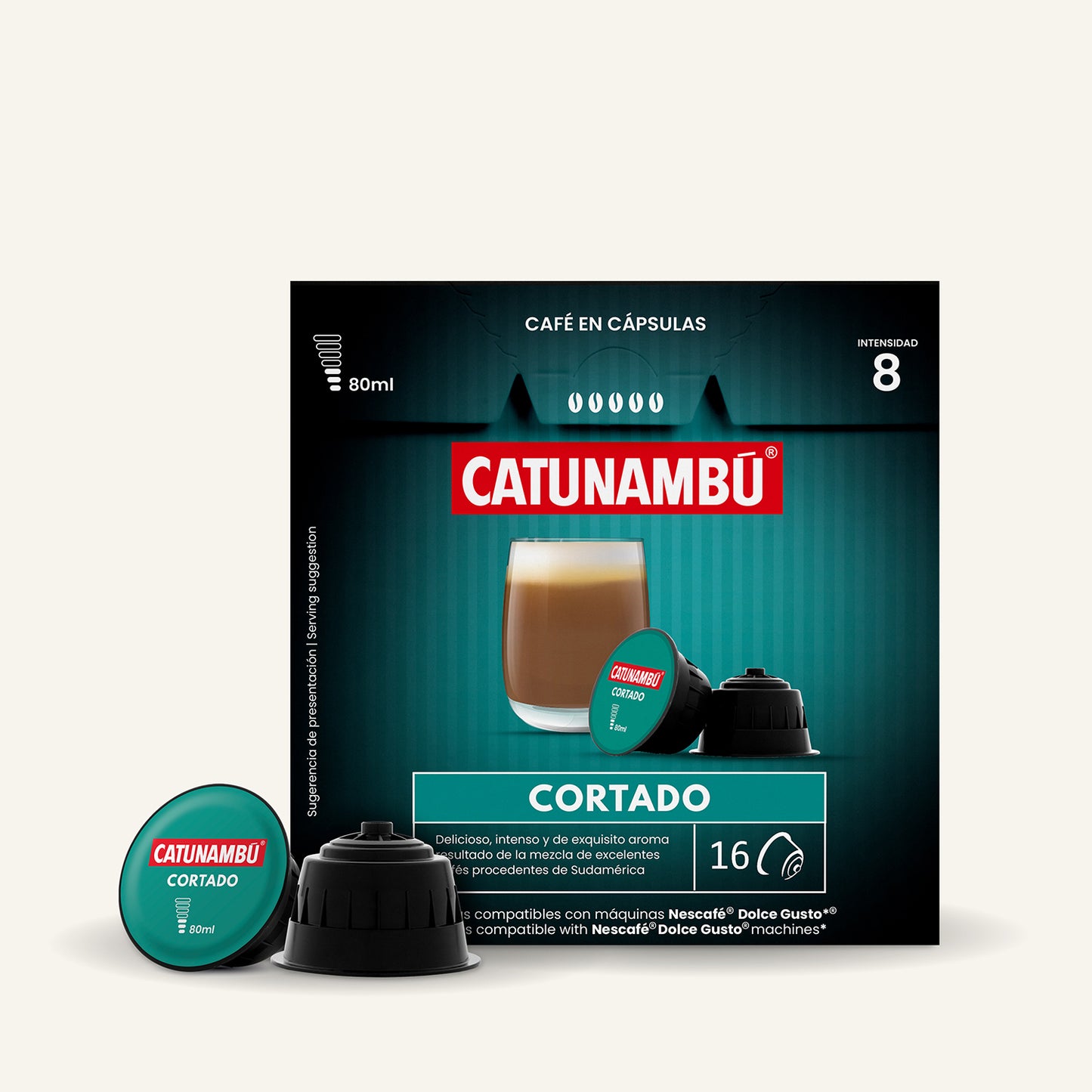 Cápsulas Café Cortado compatibles Dolce Gusto® (16 caps.)