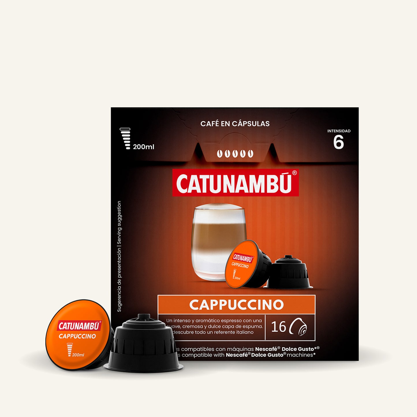 Cápsulas Café Cappuccino compatibles Dolce Gusto® (16 caps.)