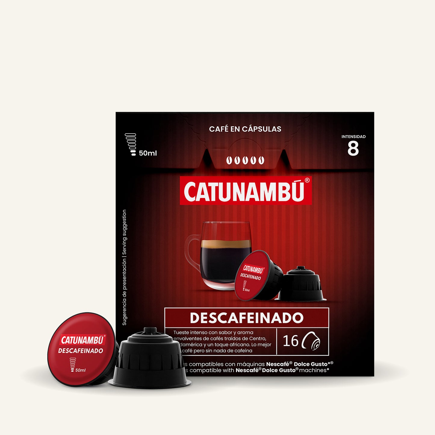 Cápsulas Café Descafeinado compatibles Dolce Gusto® (16 caps.)
