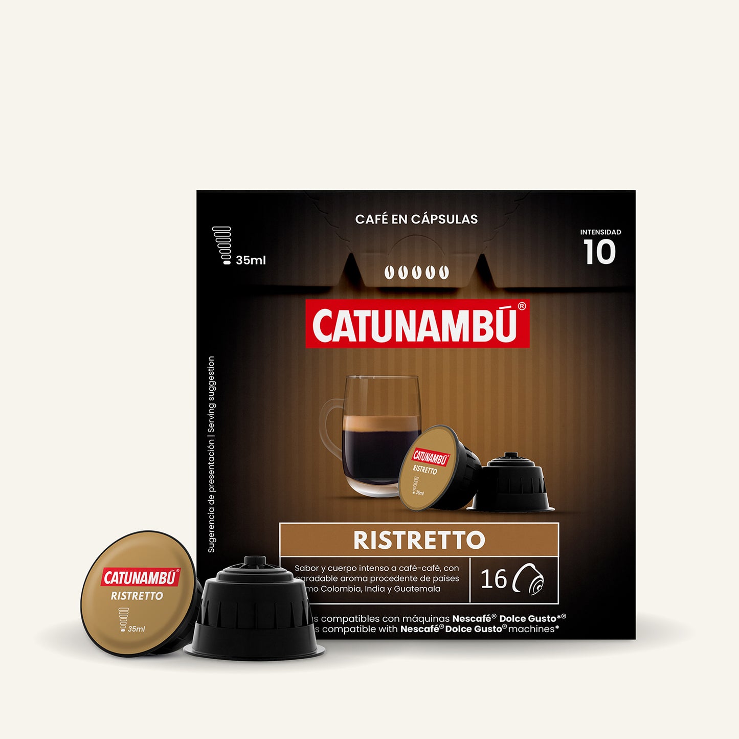 Cápsulas Café Ristretto compatibles Dolce Gusto® (16 caps.)